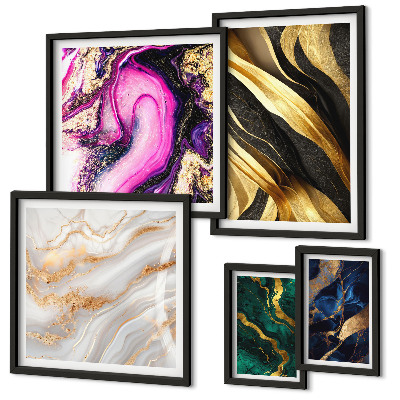Bildergalerie-set für die wand Abstrakte moderne Muster