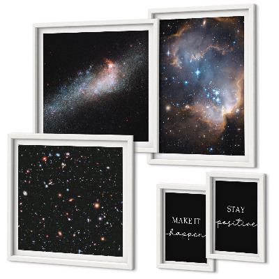 Bilderset fürs sofa Kosmische Inspirationen Motivation