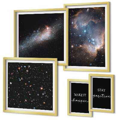Bilderset fürs sofa Kosmische Inspirationen Motivation