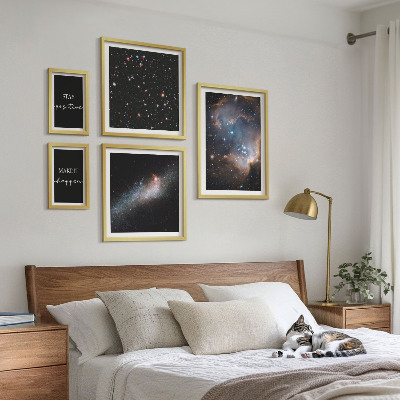 Bilderset fürs sofa Kosmische Inspirationen Motivation