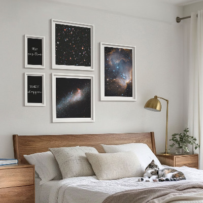 Bilderset fürs sofa Kosmische Inspirationen Motivation