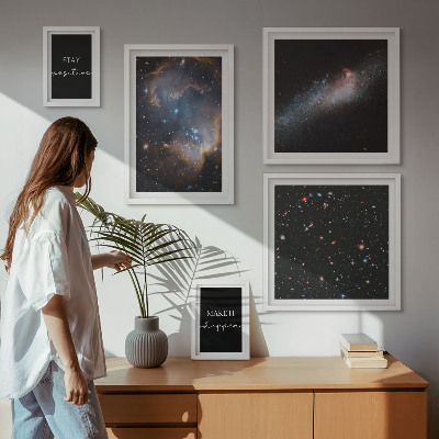 Bilderset fürs sofa Kosmische Inspirationen Motivation
