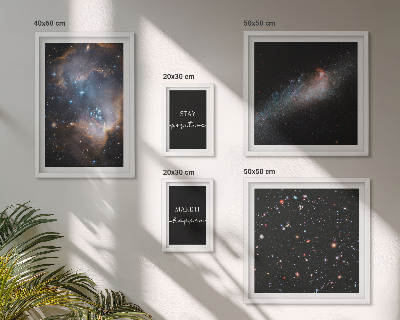 Bilderset fürs sofa Kosmische Inspirationen Motivation