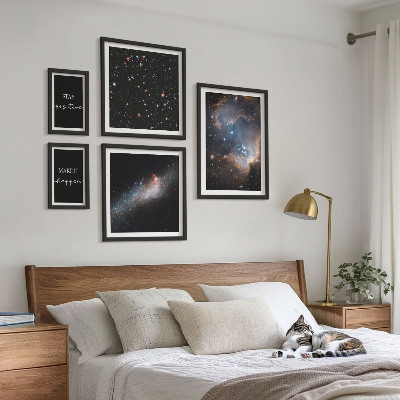 Bilderset fürs sofa Kosmische Inspirationen Motivation