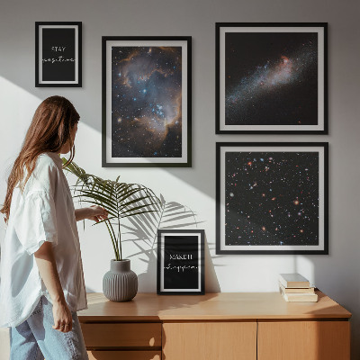 Bilderset fürs sofa Kosmische Inspirationen Motivation