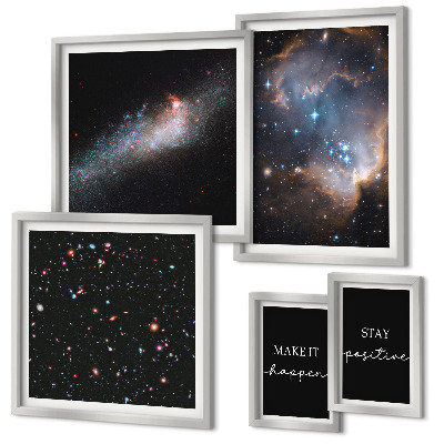 Bilderset fürs sofa Kosmische Inspirationen Motivation
