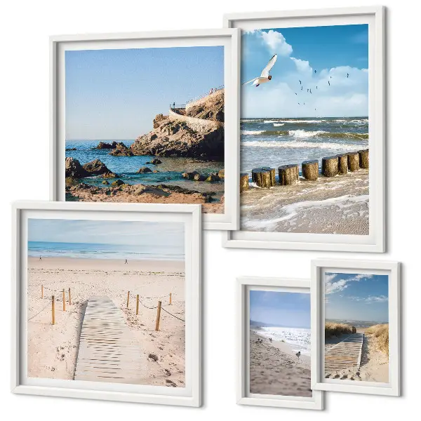 Wandbilderset Küstenlandschaft modernes Design