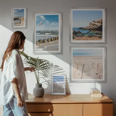 Wandbilderset Küstenlandschaft modernes Design