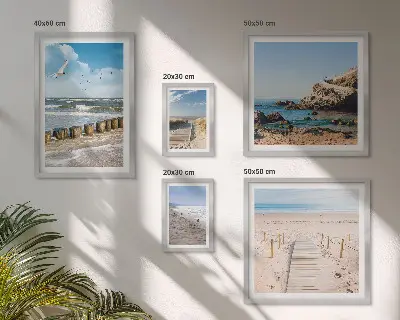 Wandbilderset Küstenlandschaft modernes Design