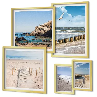 Wandbilderset Küstenlandschaft modernes Design