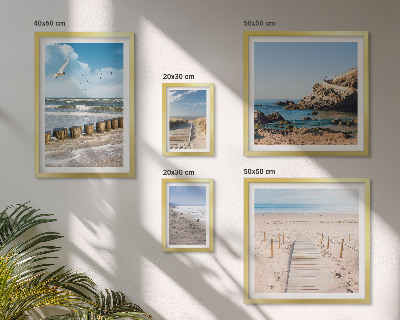 Modernes wandbilder-set Küstenlandschaften