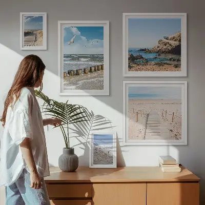 Wandbilderset Küstenlandschaft modernes Design