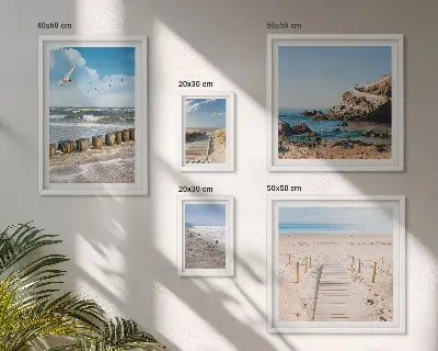 Wandbilderset Küstenlandschaft modernes Design
