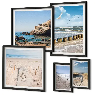 Wandbilderset Küstenlandschaft modernes Design