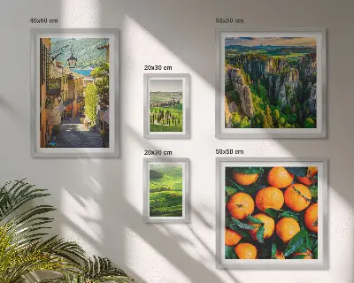 Modernes Wandbilder-Set mit bezaubernden ländlichen Landschaften