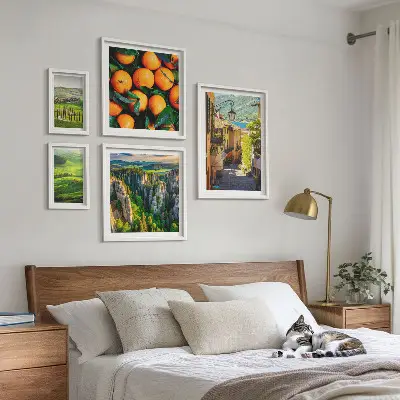 Modernes Wandbilder-Set mit bezaubernden ländlichen Landschaften