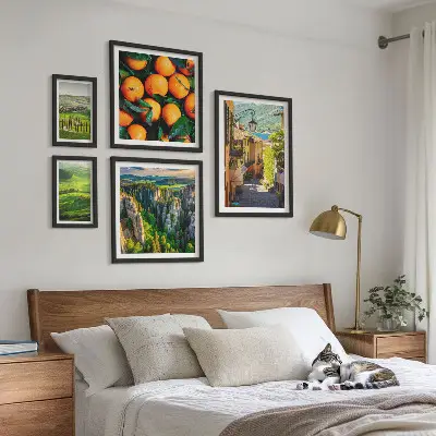 Modernes Wandbilder-Set mit bezaubernden ländlichen Landschaften