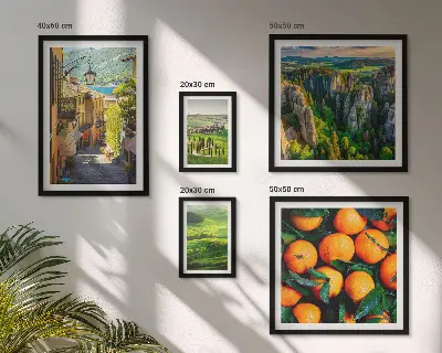 Modernes Wandbilder-Set mit bezaubernden ländlichen Landschaften