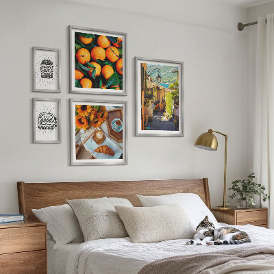 Bildergalerie-set für die wand Caféblick auf die Straßen