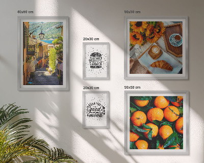 Bildergalerie-set für die wand Caféblick auf die Straßen