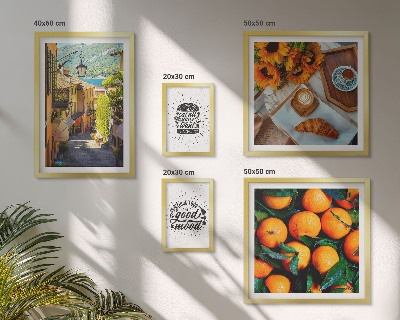 Bildergalerie-set für die wand Caféblick auf die Straßen