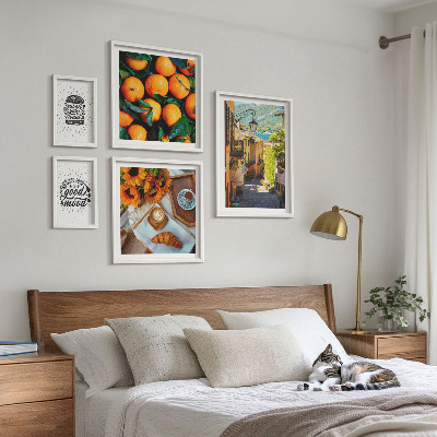 Bildergalerie-set für die wand Caféblick auf die Straßen