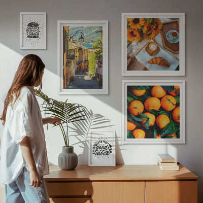 Bildergalerie-set für die wand Caféblick auf die Straßen