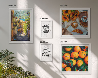 Bildergalerie-set für die wand Caféblick auf die Straßen