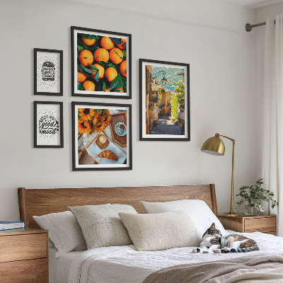 Bildergalerie-set für die wand Caféblick auf die Straßen