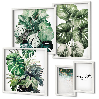 Modernes wandbilder-set Moderne Pflanzenmotive