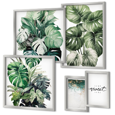 Modernes wandbilder-set Moderne Pflanzenmotive