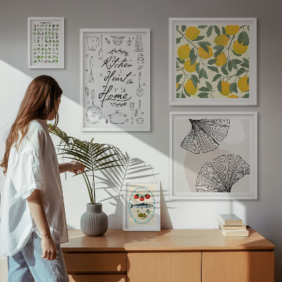 Modernes wandbilder-set Stilvolle Kücheninspirationen