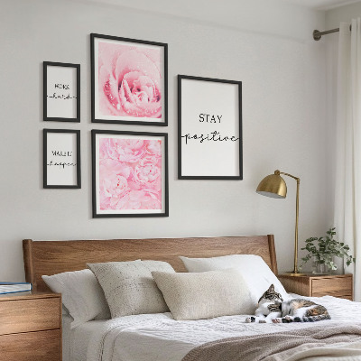 Bilderset fürs sofa Motivierende Blumenzitate