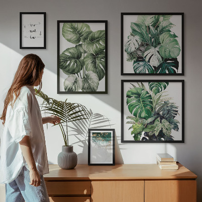 Bildergalerie-set für die wand Moderne Pflanzeninspirationen