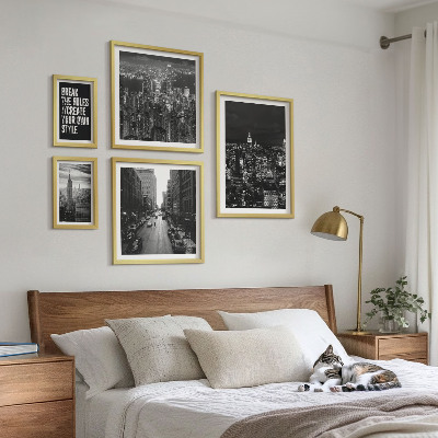 Bildergalerie-set für die wand Schwarz-Weiß-Ansichten von New York City