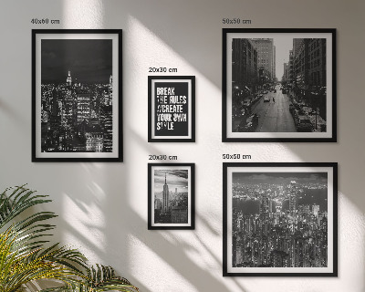 Bildergalerie-set für die wand Schwarz-Weiß-Ansichten von New York City