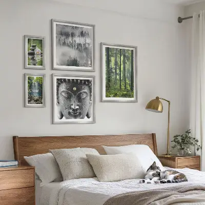 Bilderset fürs Sofa mit entspannenden Zen-Naturmotiven