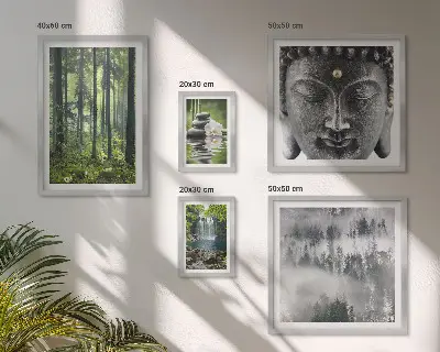 Bilderset fürs Sofa mit entspannenden Zen-Naturmotiven