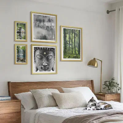 Bilderset fürs Sofa mit entspannenden Zen-Naturmotiven