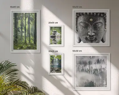 Bilderset fürs Sofa mit entspannenden Zen-Naturmotiven