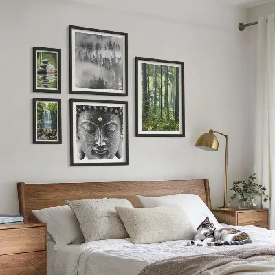 Bilderset fürs Sofa mit entspannenden Zen-Naturmotiven