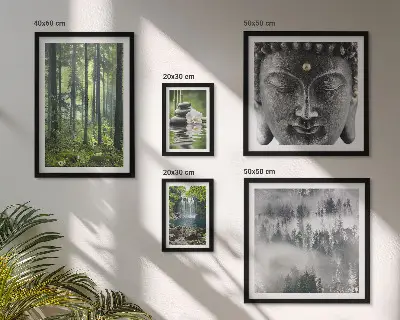 Bilderset fürs Sofa mit entspannenden Zen-Naturmotiven