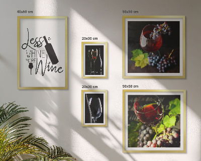 Bildergalerie-set für die wand Stilvoller Wein und Accessoires