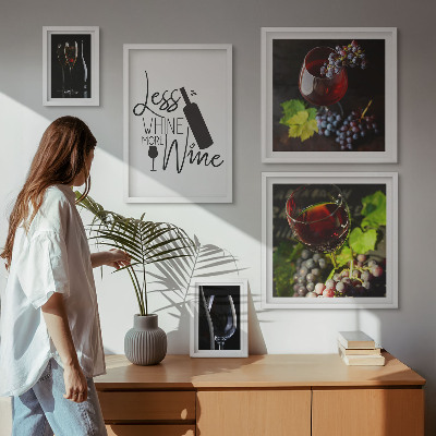 Bildergalerie-set für die wand Stilvoller Wein und Accessoires