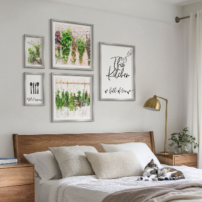 Bilderset fürs sofa Rustikale Kräuterinspirationen