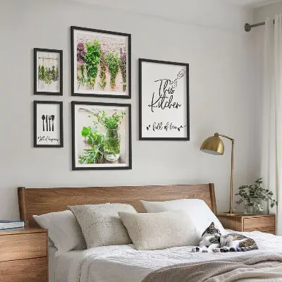 Wandbilder-Set Küchenkräuter modernes Design Kochen