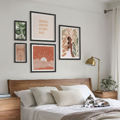 Bildergalerie-set für die wand Pflanzenmotiv im Boho-Stil