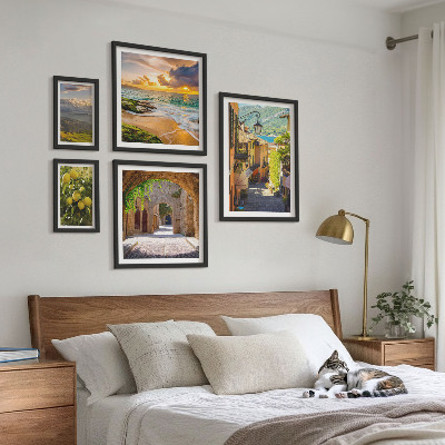 Bilderset fürs sofa Charmante Straßen und Landschaften