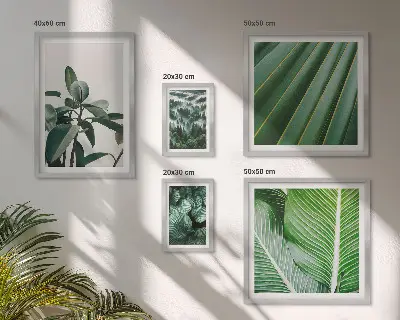 Bildergalerie-Set für die Wand mit Inspirationen durch tropische Pflanzen