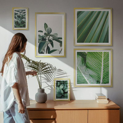 Bildergalerie-set für die wand Inspirationen durch tropische Pflanzen